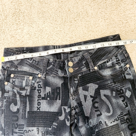 Navy Blue Ultra Unique printed Jeans - Picture 11 of 11